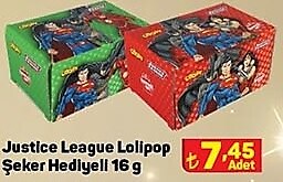 Justice League Lolipop Şeker Hediyeli 16 g image