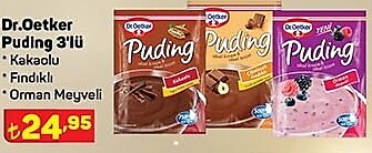 Dr. Oetker Puding Çeşitleri 3'lü image