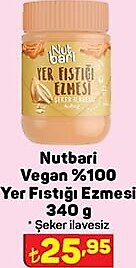 Nutbari Vegan %100 Yer Fıstığı Ezmesi 340 g image