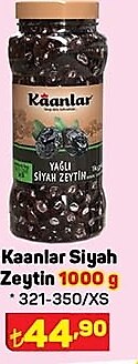 Kaanlar Siyah Zeytin 1000 g image