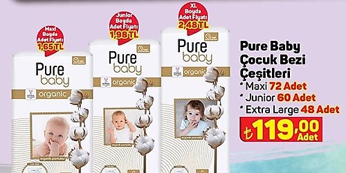 Pure Baby Çocuk Bezi Çeşitleri image