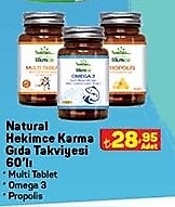 Natural Hekimce Karma Gıda Takviyesi 60'lı image