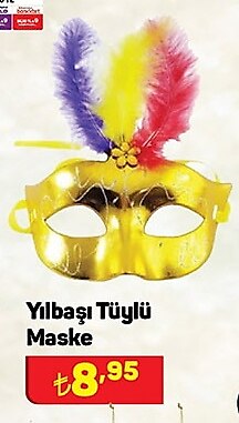 Yılbaşı Tüylü Maske image