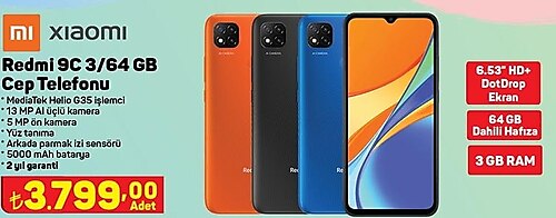 Xiaomi Redmi 9C 3/64 GB Cep Telefonu image