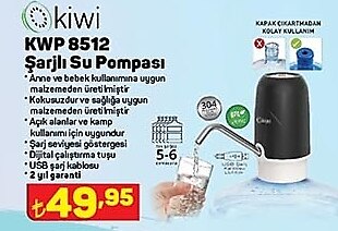 Kiwi KWP 8512 Şarjlı Su Pompası image