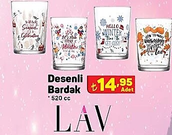 Lav Desenli Bardak 520 cc image