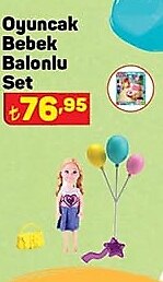 Oyuncak Bebek Balonlu Set image
