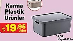 Kapaklı Kutu 4,5 L image