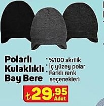 Polarlı Kulaklıklı Bay Bere image