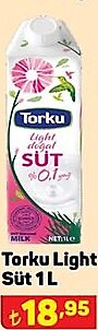 Torku Light Süt 1 L image