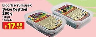 Licorice Yumuşak Şeker Çeşitleri 280 g image