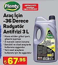 Plenty Araç için -36 Derece Radyatör Antifrizi 3 l image