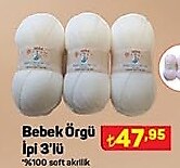 Bebek Örgü İpi 3'lü image