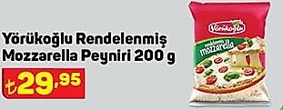 Yörükoğlu Rendelenmiş Mozzarella Peyniri 200 g image