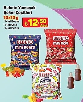 Bebeto Yumuşak Şeker Çeşitleri 10x13 g image