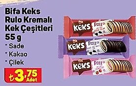 Bifa Keks Rulo Kremalı Kek Çeşitleri 55 g image