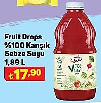 Fruit Drops %100 Karışık Sebze Suyu 1,89 L image