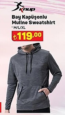 Knup Bay Kapüşonlu Muline Sweatshirt image
