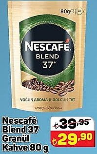 Nescafe Blend 37 Granül Kahve 80 g image
