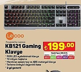 Lecoo KB121 Gaming Klavye image