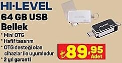 Hi-Level 64 GB Usb Bellek image