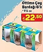 Ottimo Çay Bardağı 6'lı 115 cc image