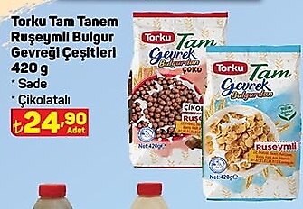 Torku Tam Tanem Ruşeymli Bulgur Gevreği Çeşitleri 420 g image