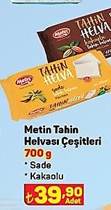 Metin Tahin Helvası Çeşitleri 700 g image