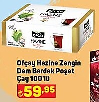 Ofçay Hazine Zengin Dem Bardak Poşet Çay 100'lü image