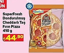 SuperFresh Dondurulmuş Cheddarlı Taş Fırın Pizza 410 g image