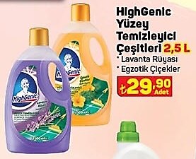 HighGenic Yüzey Temizleyici Çeşitleri 2.5 L image