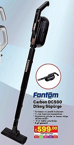 Fantom Carbon DC500 Dikey Süpürge image