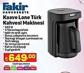 Fakir Kaave Lone Türk Kahvesi Makinesi 535 W image