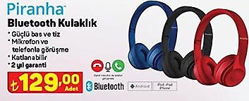 Piranha Bluetooth Kulaklık image