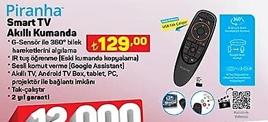 Piranha Smart TV Akıllı Kumanda image