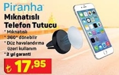 Piranha Mıknatıslı Telefon Tutucu image