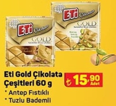 Eti Gold Çikolata Çeşitleri 60 g image