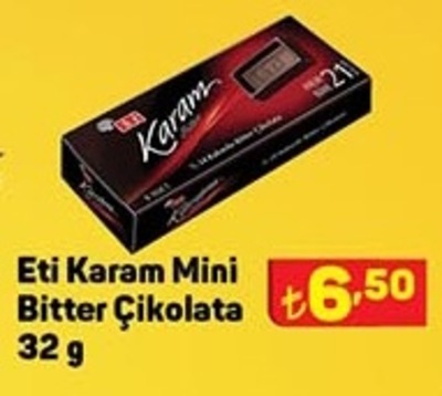 Eti Karam Mini Bitter Çikolata 32 g image