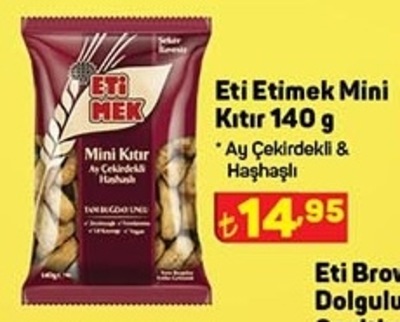 Eti Etimek Mini Kıtır Ay Çekirdekli & Haşhaşlı 140 g image