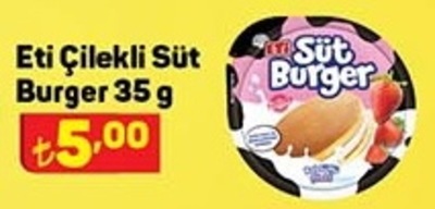 Eti Çilekli Süt Burger 35 g image