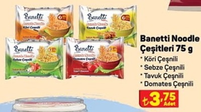 Banetti Noodle Çeşitleri 75 g image