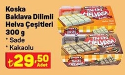 Koska Baklava Dilimli Helva Çeşitleri 300 g image