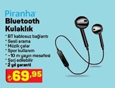 Piranha Bluetooth Kulaklık image