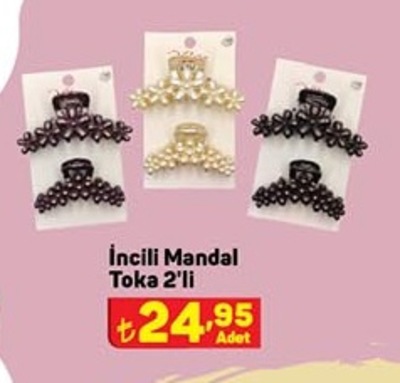 İncili Mandal Toka 2'li image