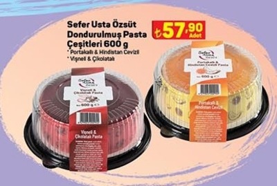 Sefer Usta Özsüt Dondurulmuş Pasta Çeşitleri 600 g  image