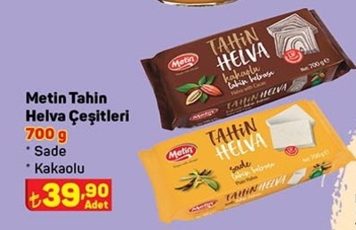 Metin Tahin Helva Çeşitleri 700 g  image