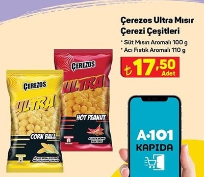 A101 Çerezos Ultra Mısır Çerezi Çeşitleri 100/110 g