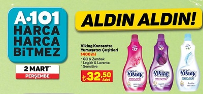 Viking Konsantre Yumuşatıcı Çeşitleri 1400 ml  image