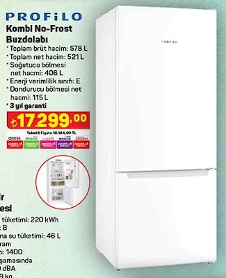 Profilo BD3076WEVN Kombi No-Frost Buzdolabı image