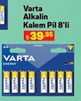 Varta Alkalin Kalem Pil 8'li  image